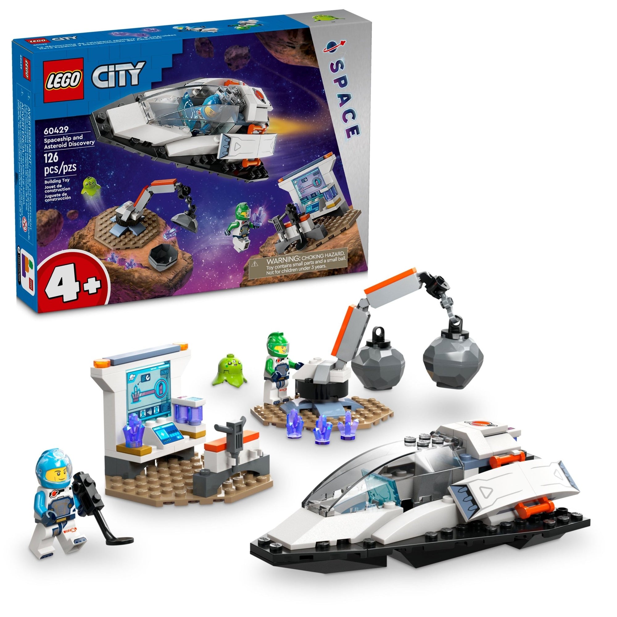 LEGO City Spaceship and Asteroid Discovery Set 60429 - Mastermind Toys___232473