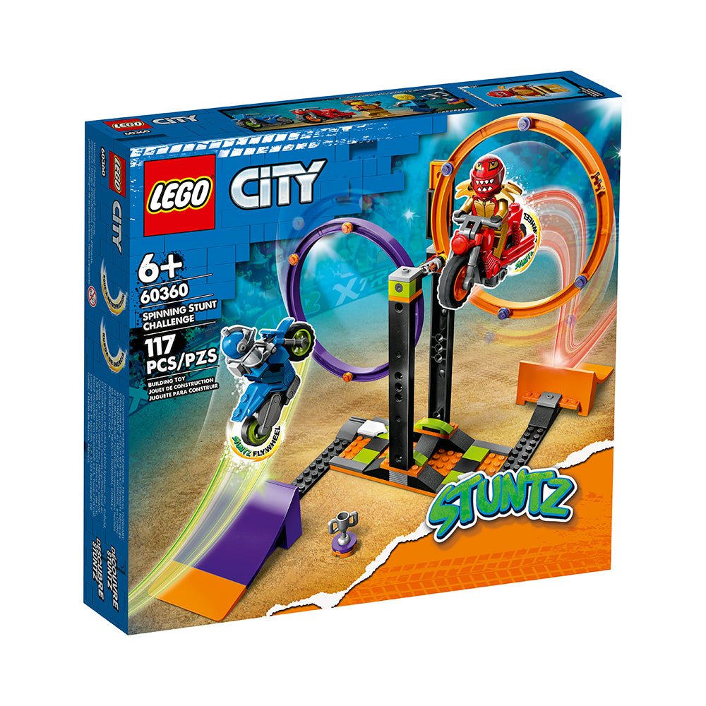 LEGO City Spinning Stunt Challenge 60360 Building Set (117 Pieces) - Mastermind Toys___228786