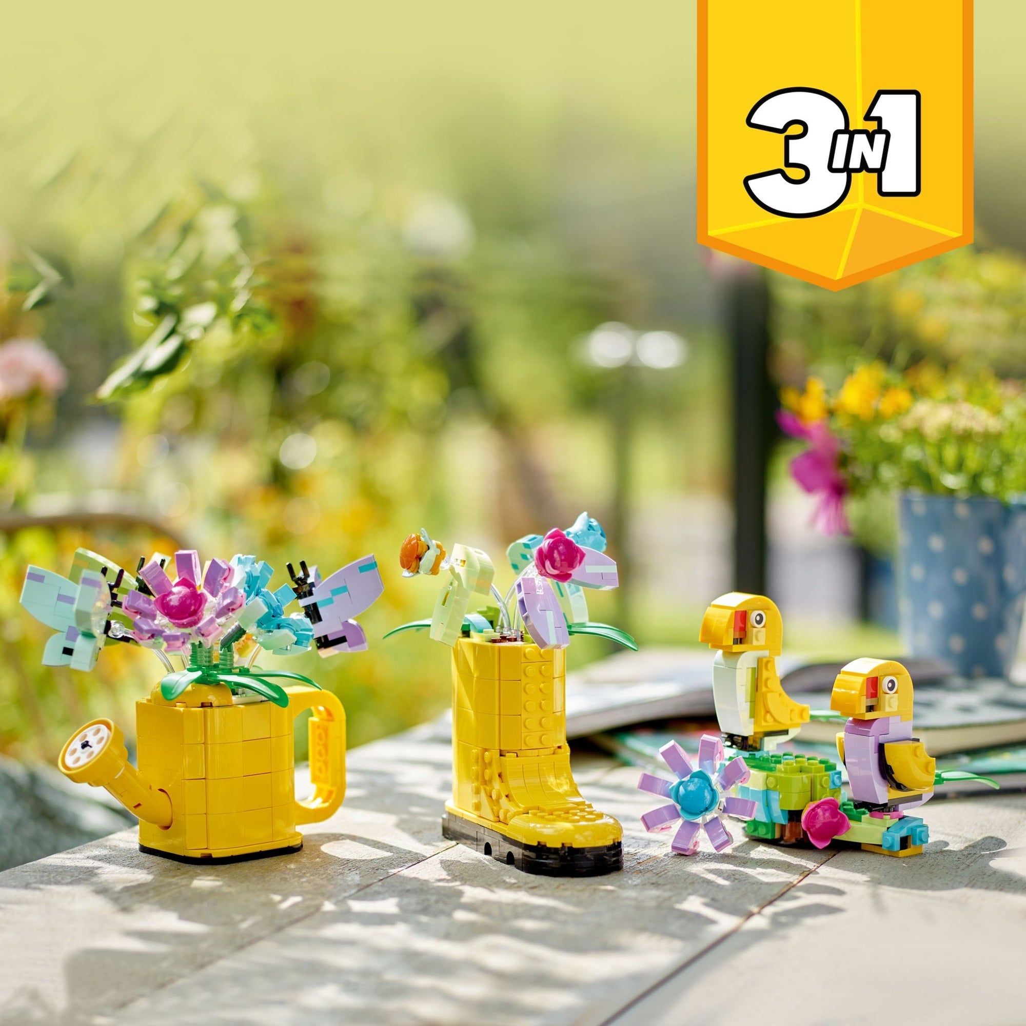 LEGO Creator 3 in 1 Flowers in Watering Can Building Toy 31149 - Mastermind Toys___232500