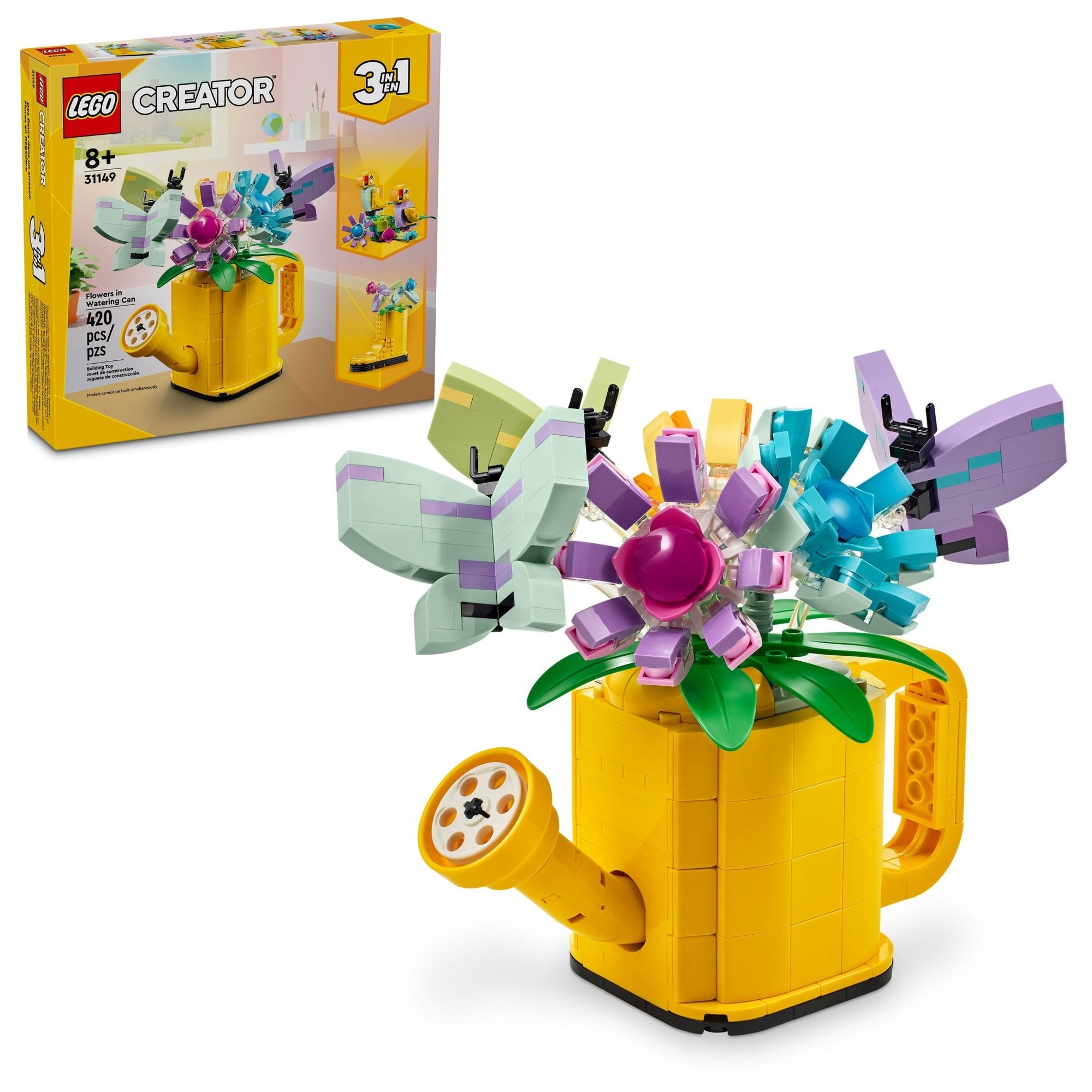 LEGO Creator 3 in 1 Flowers in Watering Can Building Toy 31149 - Mastermind Toys___232500