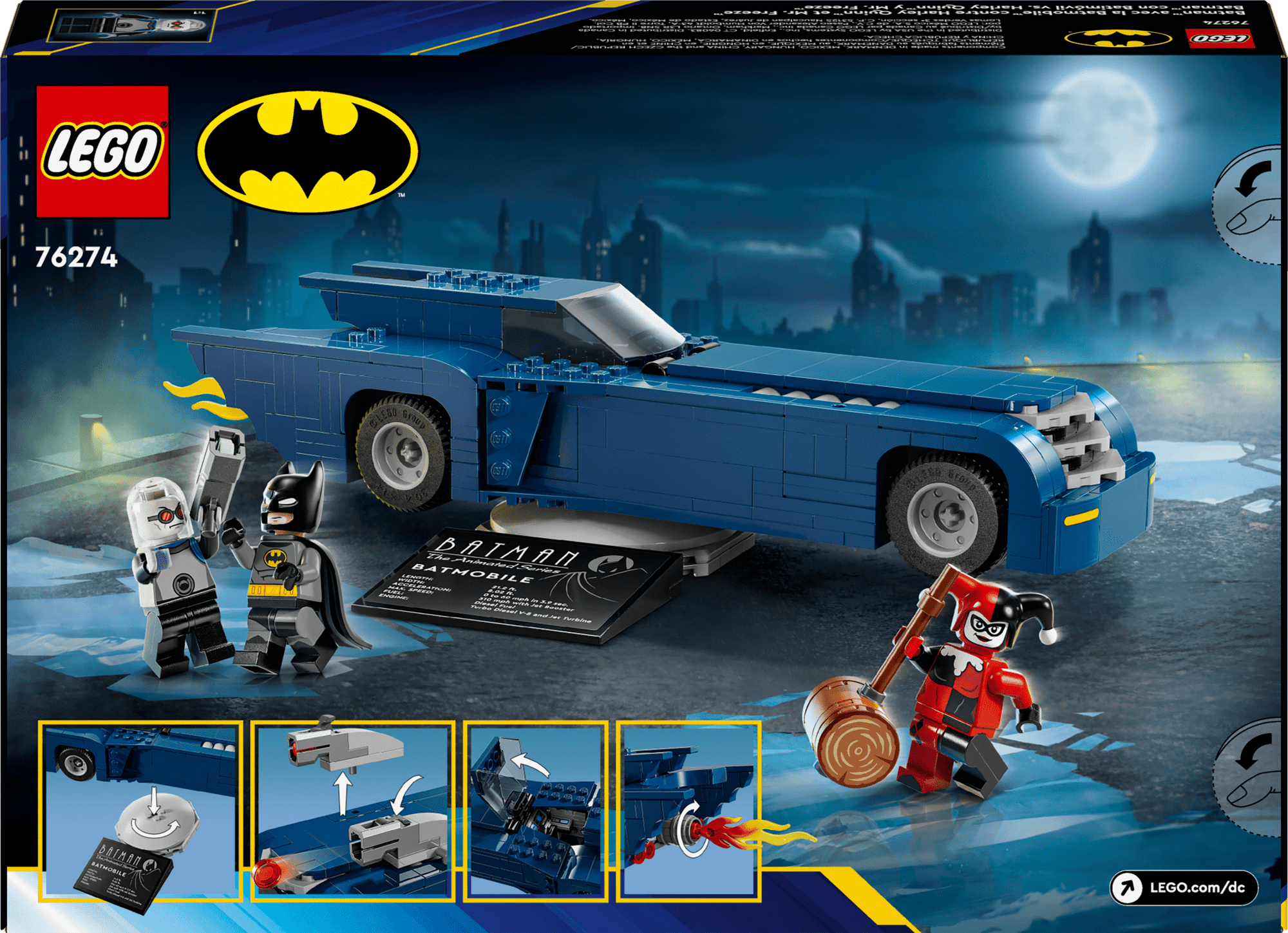 LEGO® DC Batman™: Batman with the Batmobile™ vs. Harley Quinn™ & Mr. Freeze™ 76274 - Mastermind Toys___233132