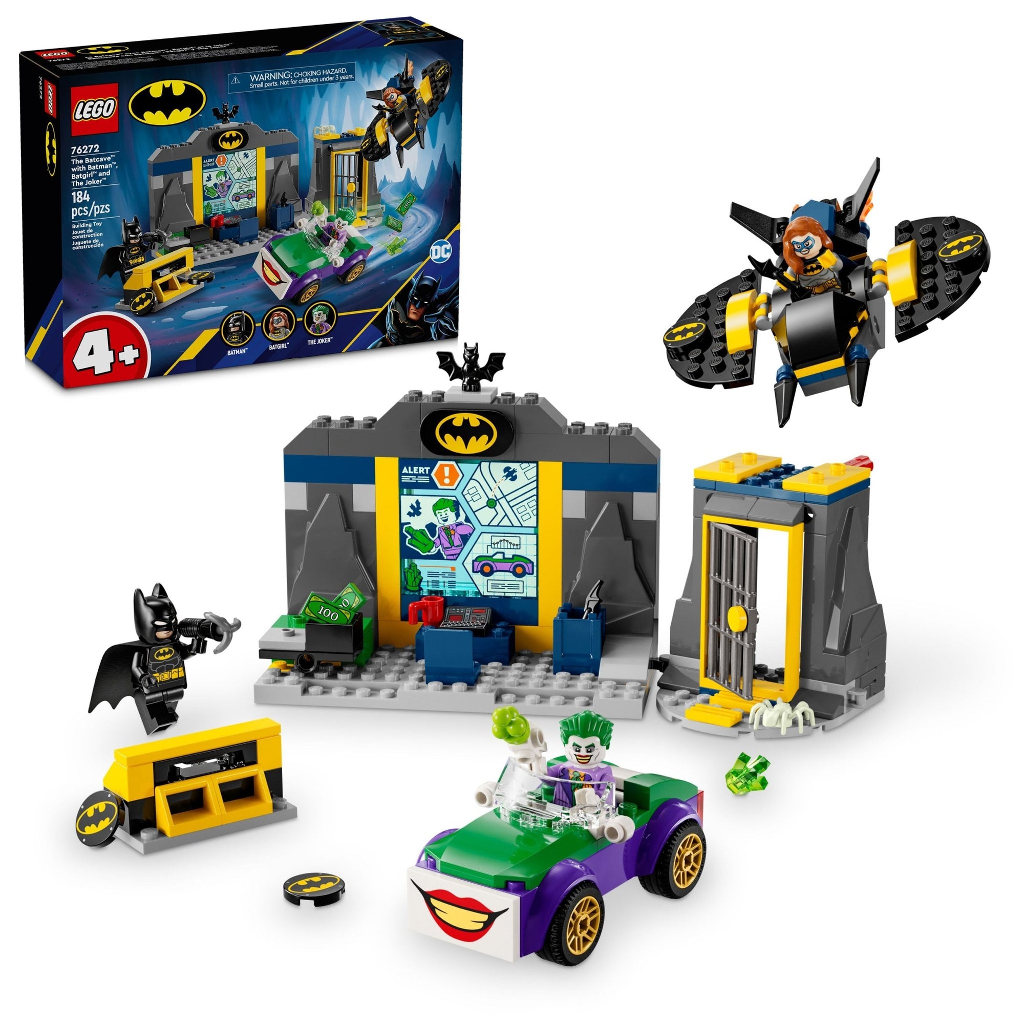 LEGO® DC Batman™ The Batcave™ with Batman, Batgirl™ & The Joker™ 76272 - Mastermind Toys___233129