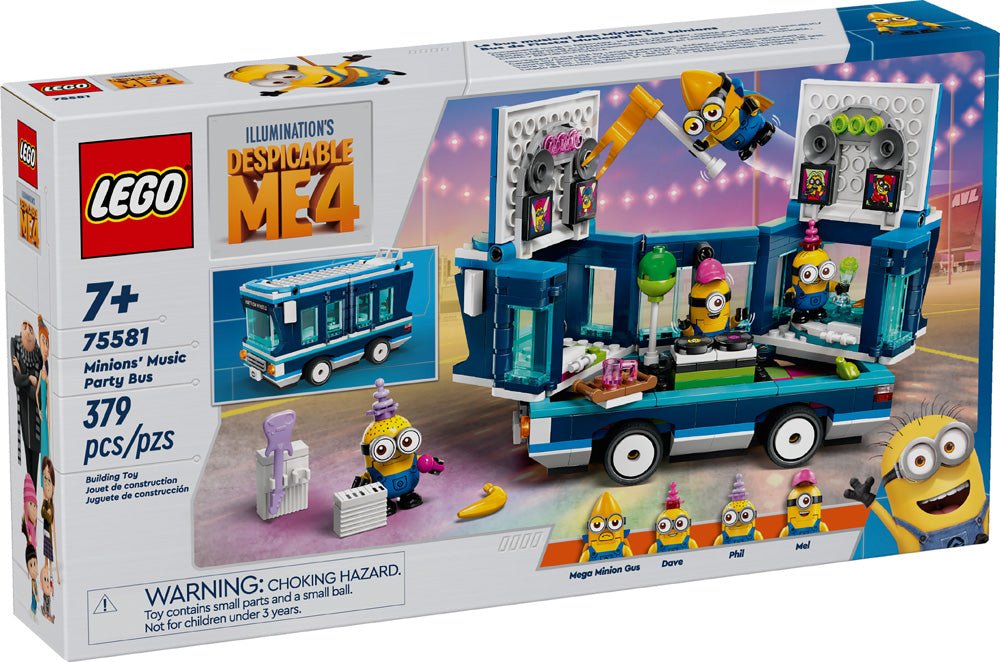 LEGO Despicable Me 4 Minions’ Music Party Bus 75581 - Mastermind Toys___233121