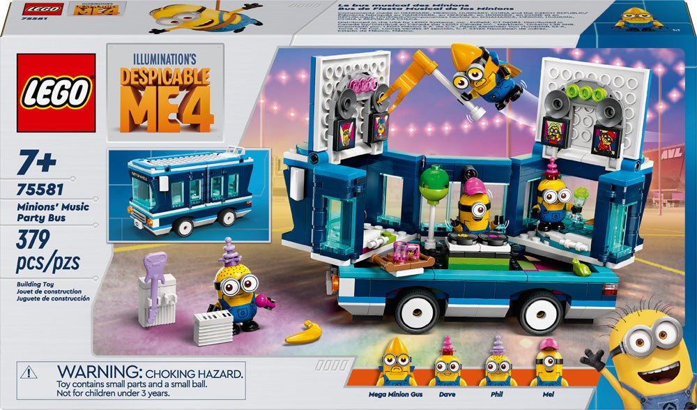 LEGO Despicable Me 4 Minions’ Music Party Bus 75581 - Mastermind Toys___233121