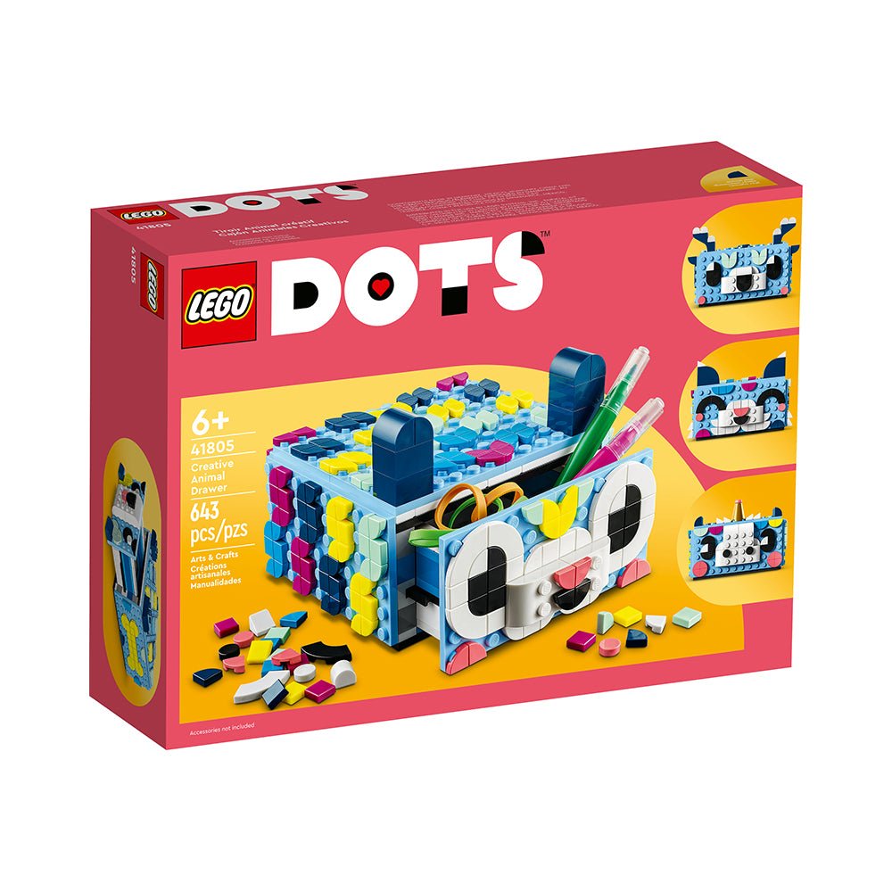 LEGO DOTS Creative Animal Drawer 41805 DIY Craft Kit (643 Pieces) - Mastermind Toys___228238