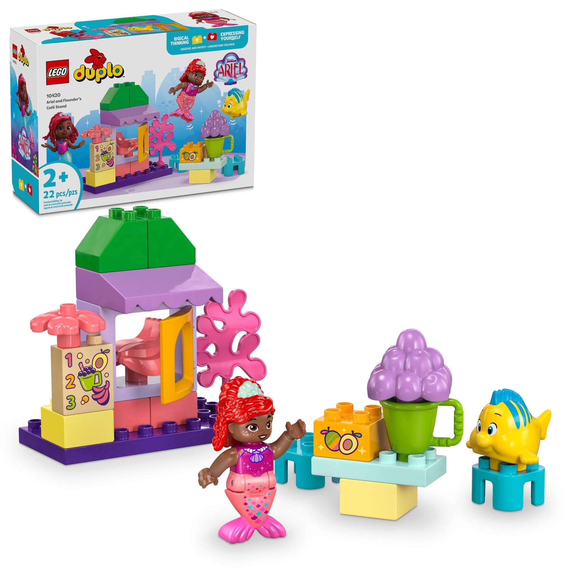 LEGO® DUPLO® Disney Ariel and Flounder’s Café Stand 10420 - Mastermind Toys___233175