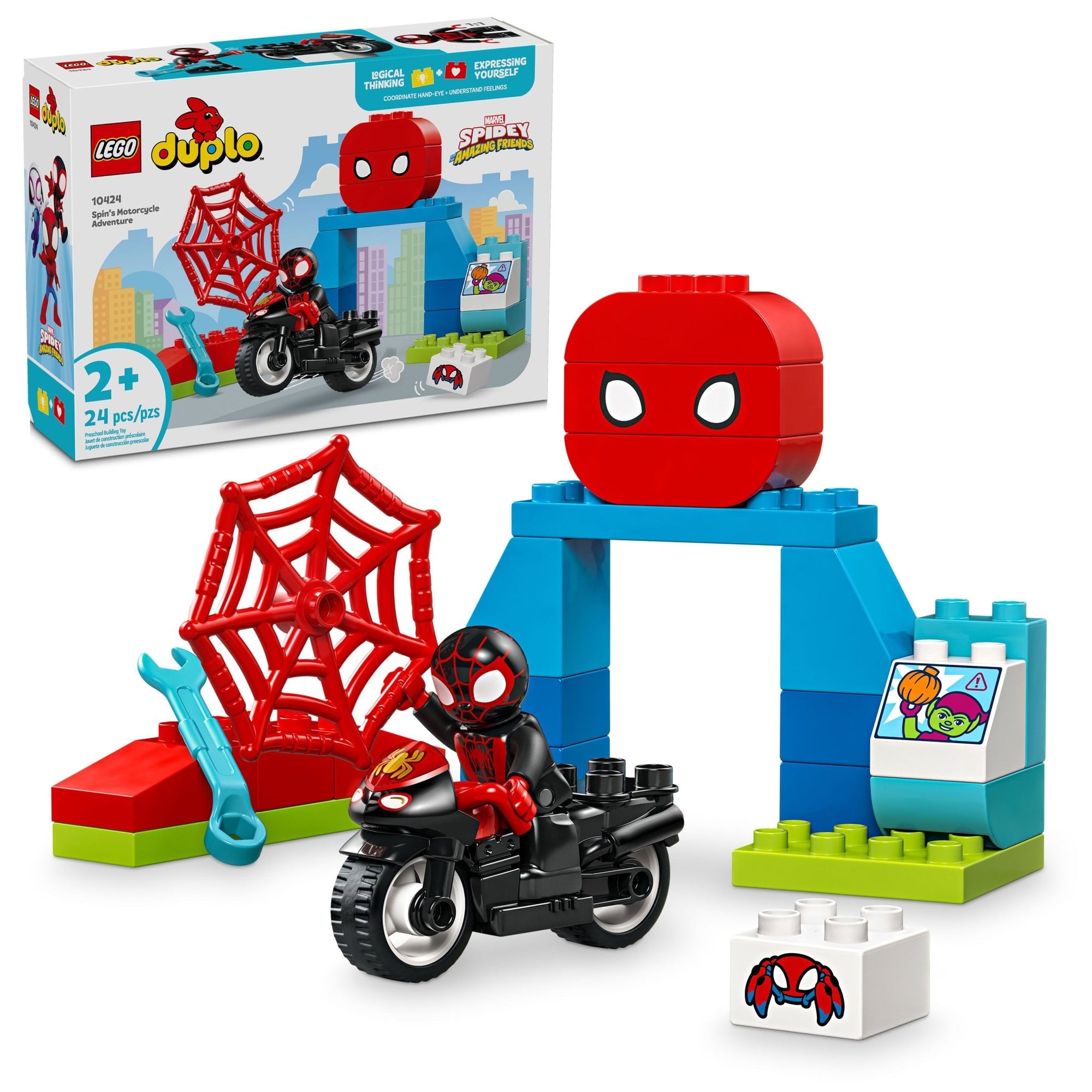 LEGO® DUPLO® Marvel Spin's Motorcycle Adventure 10424 - Mastermind Toys___233115