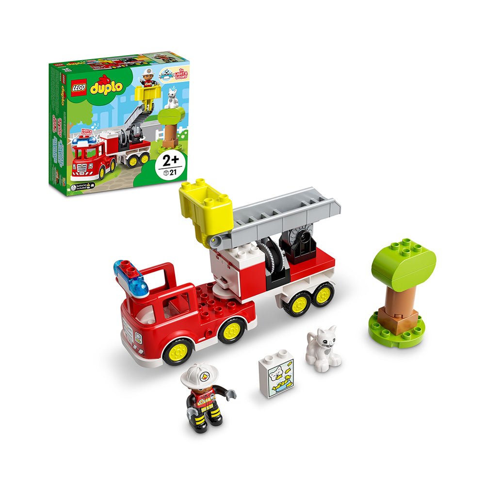 LEGO DUPLO Rescue Fire Truck 10969 Building Toy (21 Pieces) - Mastermind Toys___223722