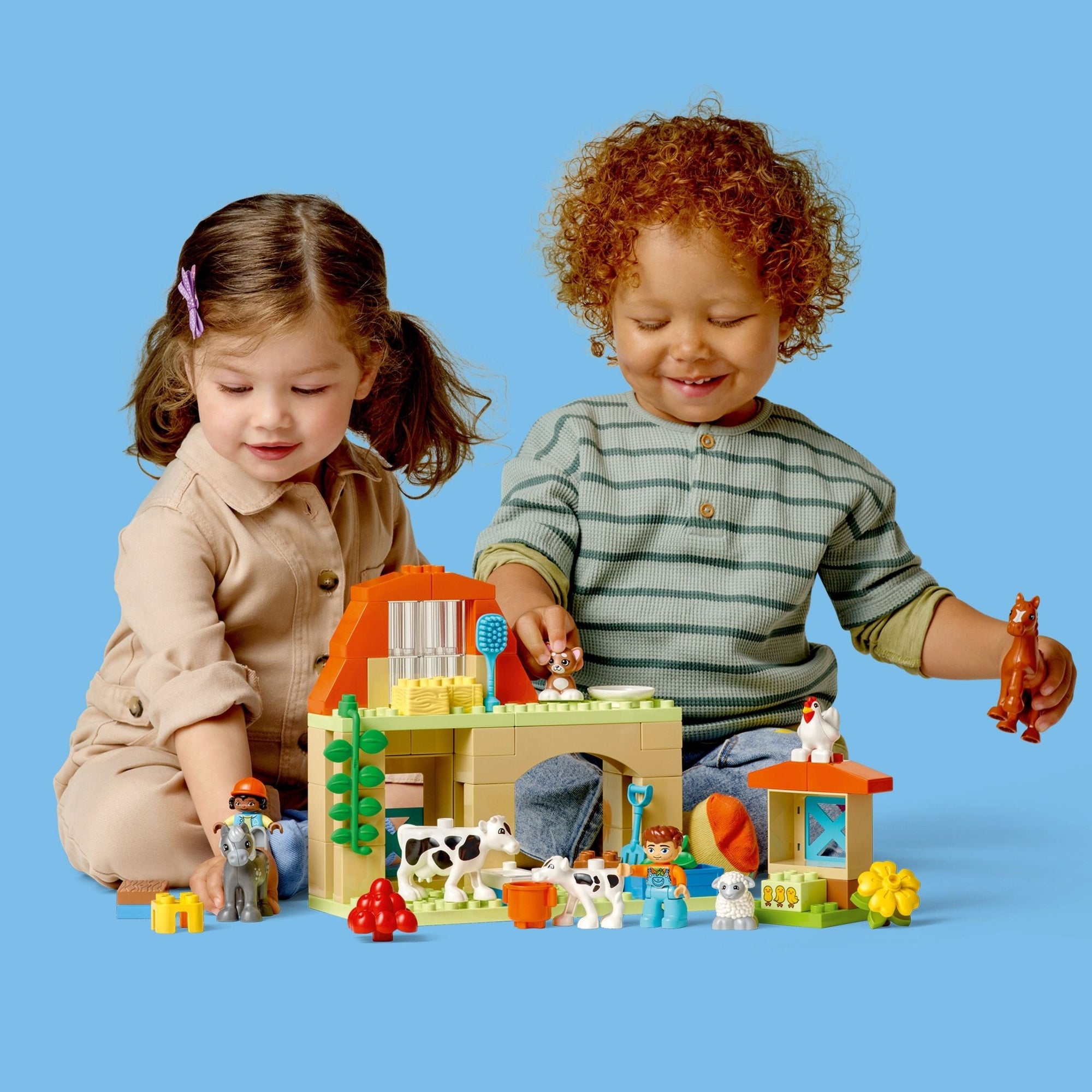 LEGO DUPLO Town Caring for Animals at the Farm Toy, Kids Learning Toy 10416 - Mastermind Toys___232598