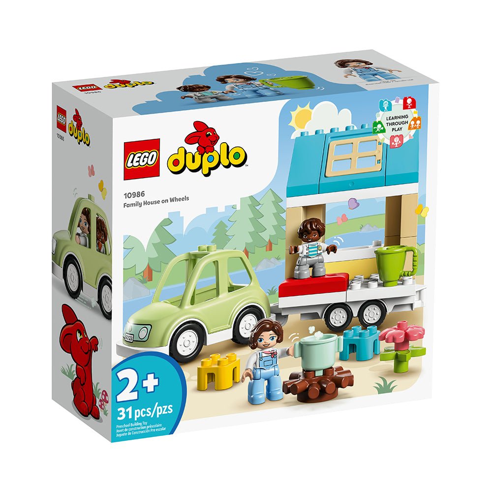 LEGO DUPLO Town Family House on Wheels 10986 Building Toy Set (31 Pieces) - Mastermind Toys___228245