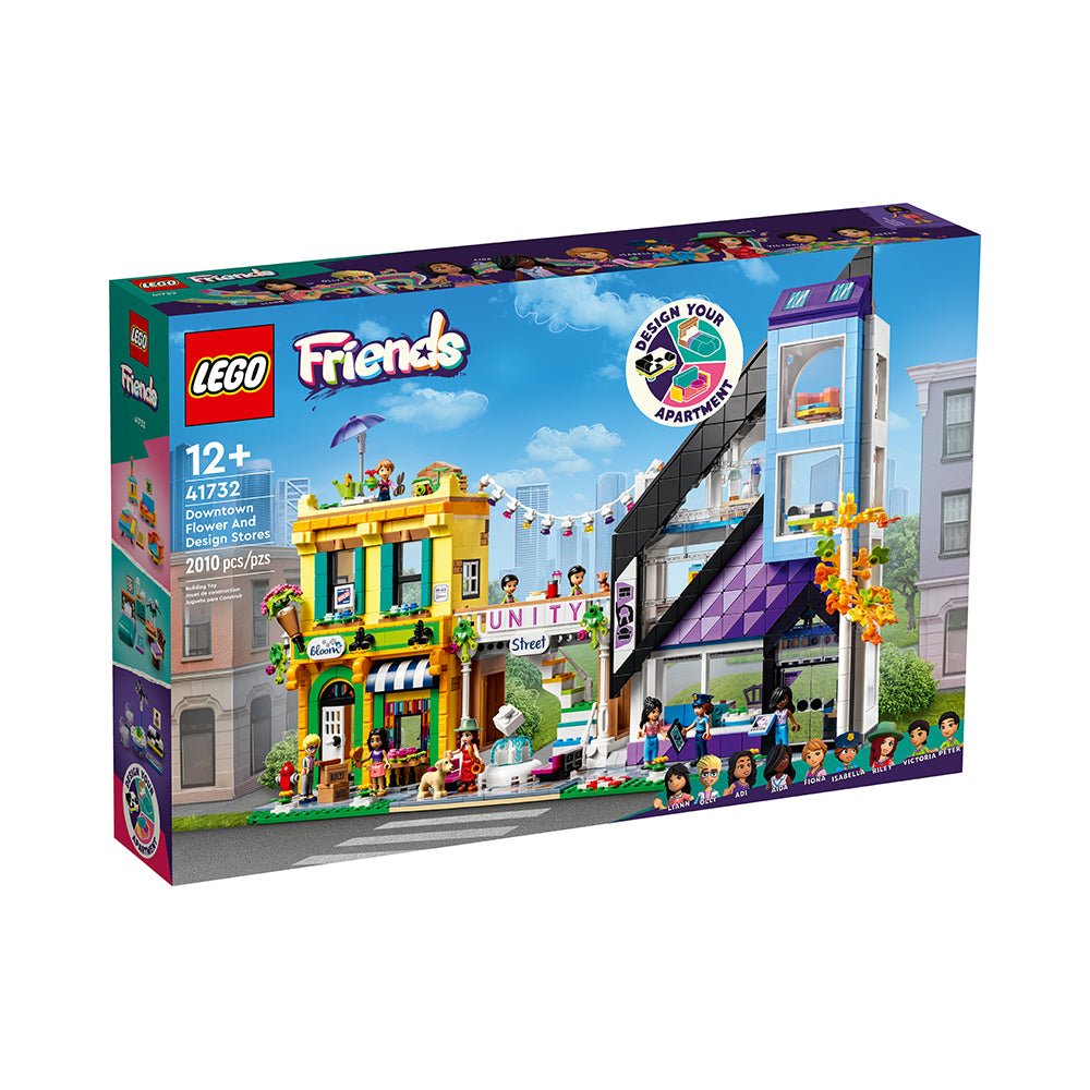 LEGO Friends Downtown Flower and Design Stores 41732 Building Toy Set (2,010 Pieces) - Mastermind Toys___228261