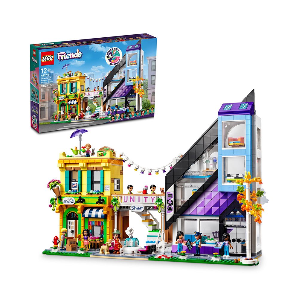 LEGO Friends Downtown Flower and Design Stores 41732 Building Toy Set (2,010 Pieces) - Mastermind Toys___228261