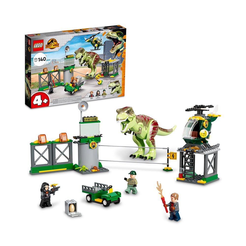 LEGO Jurassic World T. rex Dinosaur Breakout 76944 Building Kit (140 Pieces) - Mastermind Toys___224787