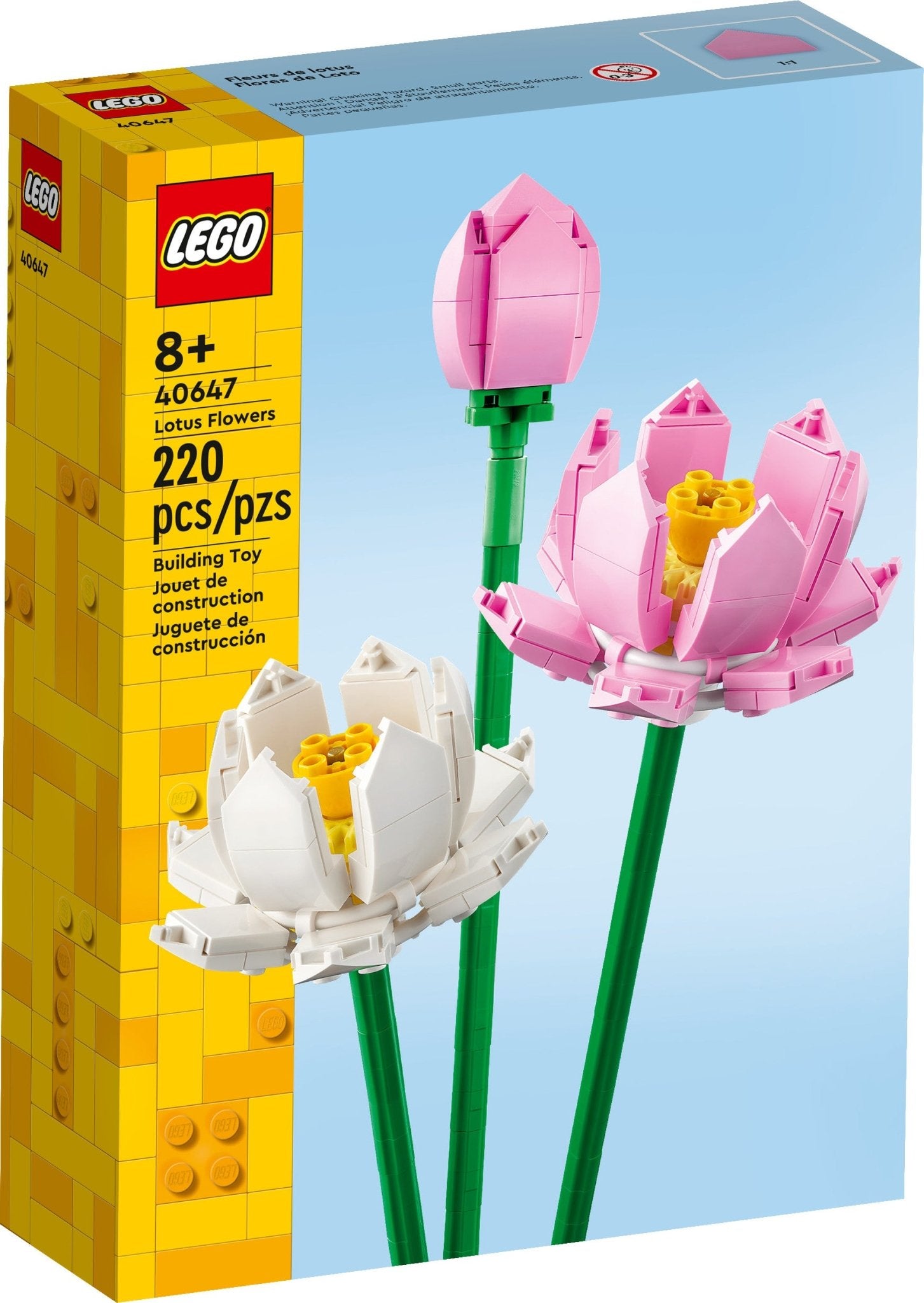 LEGO Lotus Flowers 40647 Building Toy Set for Ages 8+ (220 Pieces) - Mastermind Toys___232587