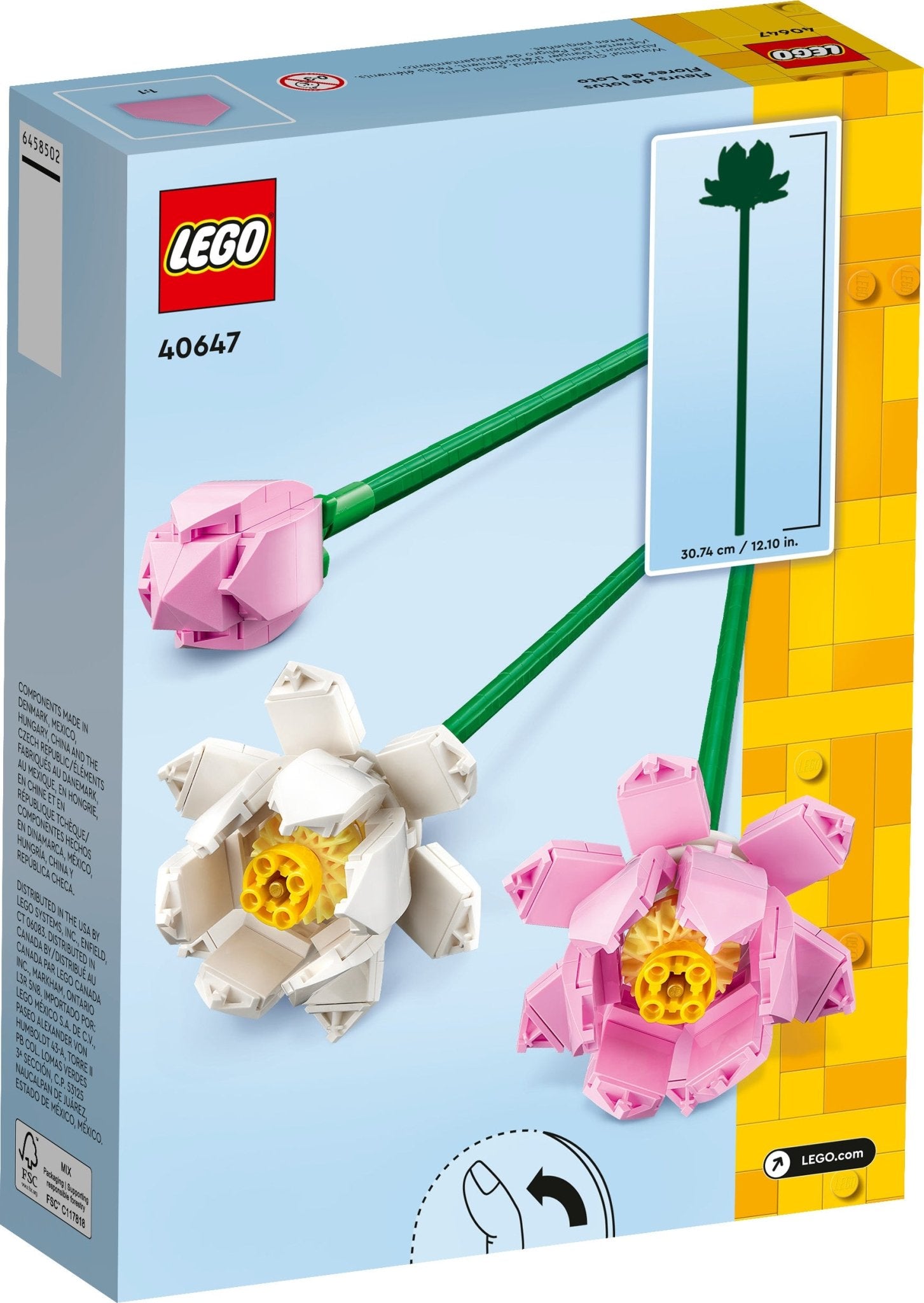 LEGO Lotus Flowers 40647 Building Toy Set for Ages 8+ (220 Pieces) - Mastermind Toys___232587