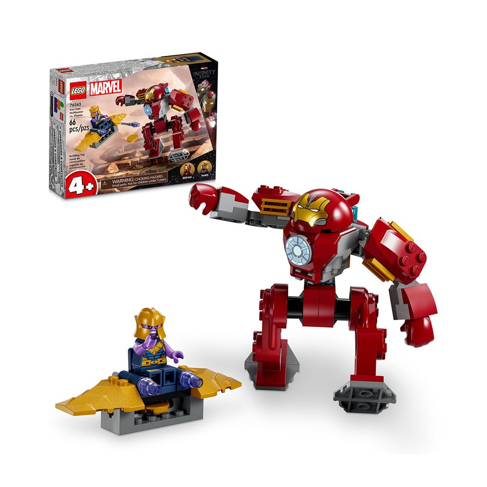 LEGO Marvel Iron Man Hulkbuster vs. Thanos 76263 Building Toy Set (66 Pieces) - Mastermind Toys___229754