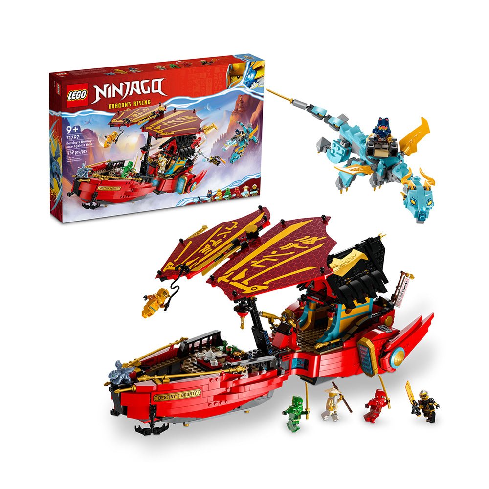 LEGO NINJAGO Destiny’s Bounty – Race Against Time 71797 Building Toy Set (1,739 Pcs) - Mastermind Toys___229734