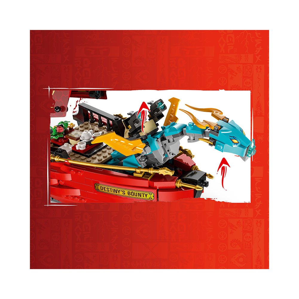 LEGO NINJAGO Destiny’s Bounty – Race Against Time 71797 Building Toy Set (1,739 Pcs) - Mastermind Toys___229734