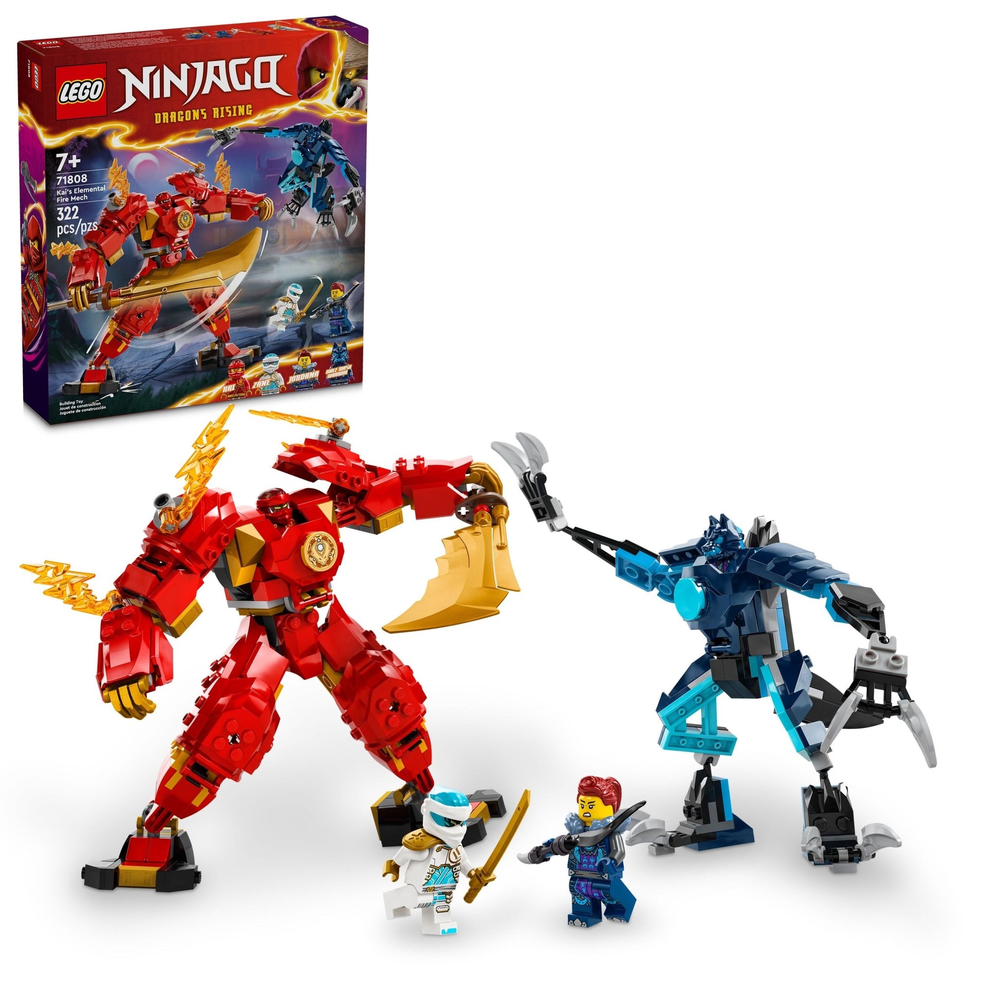 LEGO NINJAGO Kai’s Elemental Fire Mech Action Figure 71808 - Mastermind Toys___232624