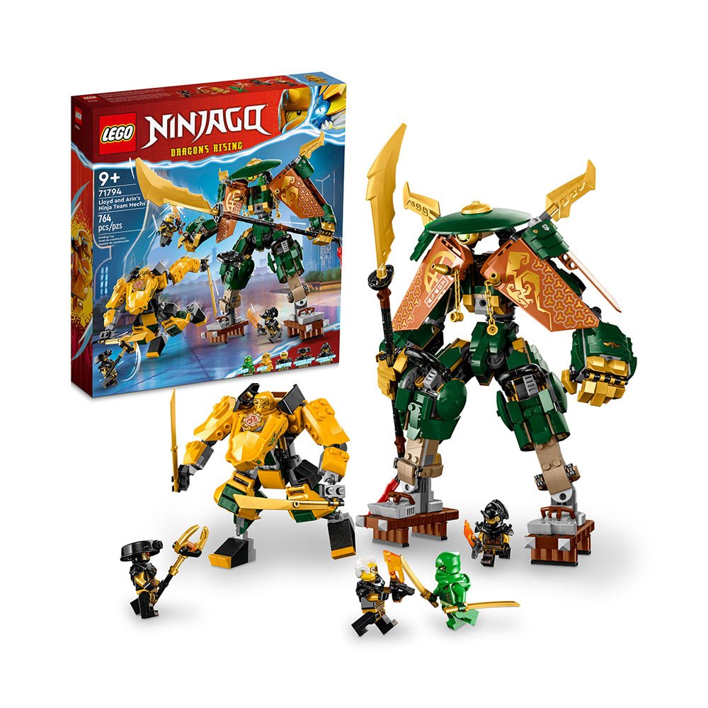 LEGO NINJAGO Lloyd and Arin’s Ninja Team Mechs 71794 Building Toy Set (764 Pieces) - Mastermind Toys___229731