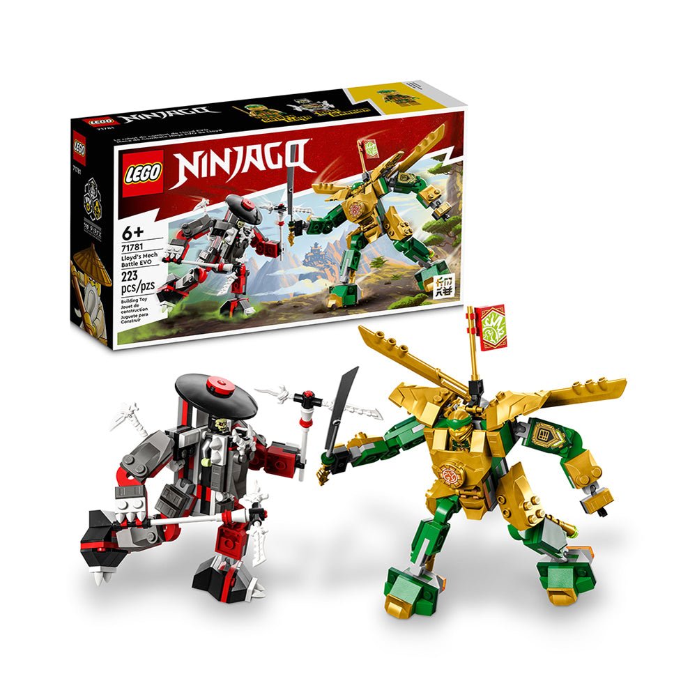 LEGO NINJAGO Lloyd’s Mech Battle EVO 71781 Building Toy Set (223 Pieces) - Mastermind Toys___228284