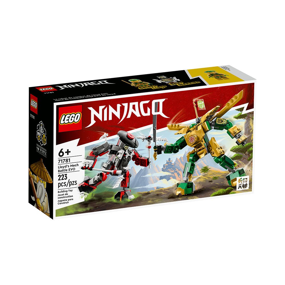 LEGO NINJAGO Lloyd’s Mech Battle EVO 71781 Building Toy Set (223 Pieces) - Mastermind Toys___228284