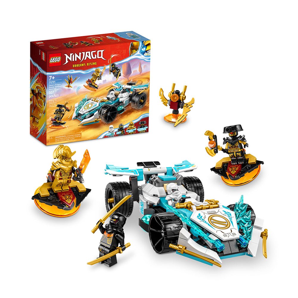 LEGO NINJAGO Zane’s Dragon Power Spinjitzu Race Car 71791 Building Toy Set (307 Pieces) - Mastermind Toys___229728