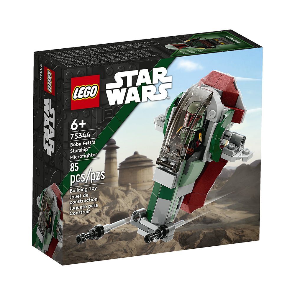 LEGO Star Wars Boba Fett's Starship Microfighter 75344 Building Toy Set (85 Pcs) - Mastermind Toys___228292