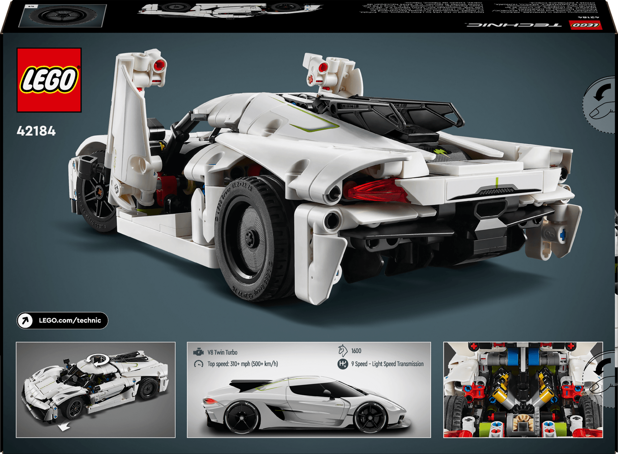 LEGO® Technic Koenigsegg Jesko Absolut White Hypercar 42184 - Mastermind Toys___236076