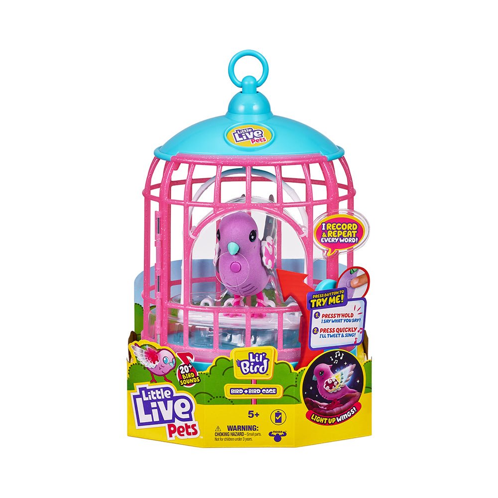 Little Live Pets Lil' Bird and Cage Polly Pearl - Mastermind Toys___228094