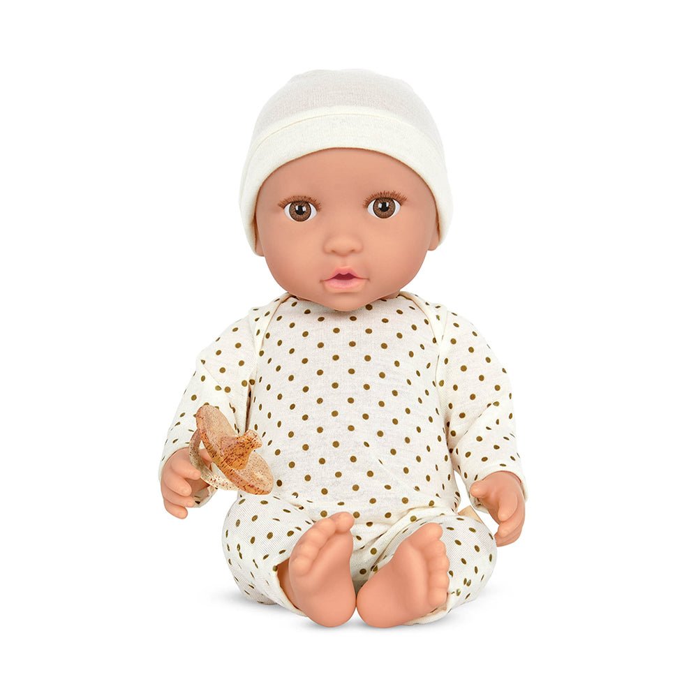 LullaBaby 14" Baby Doll w/ PJs & Ivory Hat - Mastermind Toys___231456