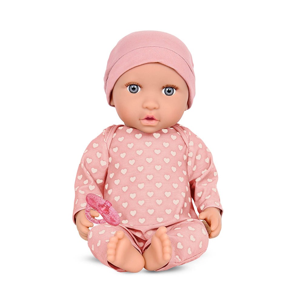 LullaBaby 14" Baby Doll w/ PJs & Pink Hat - Mastermind Toys___231457