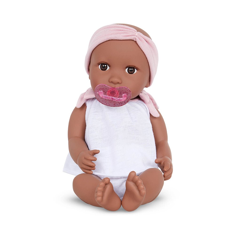 LullaBaby 14" Baby Doll with Body Suit & Headband - Mastermind Toys___231460