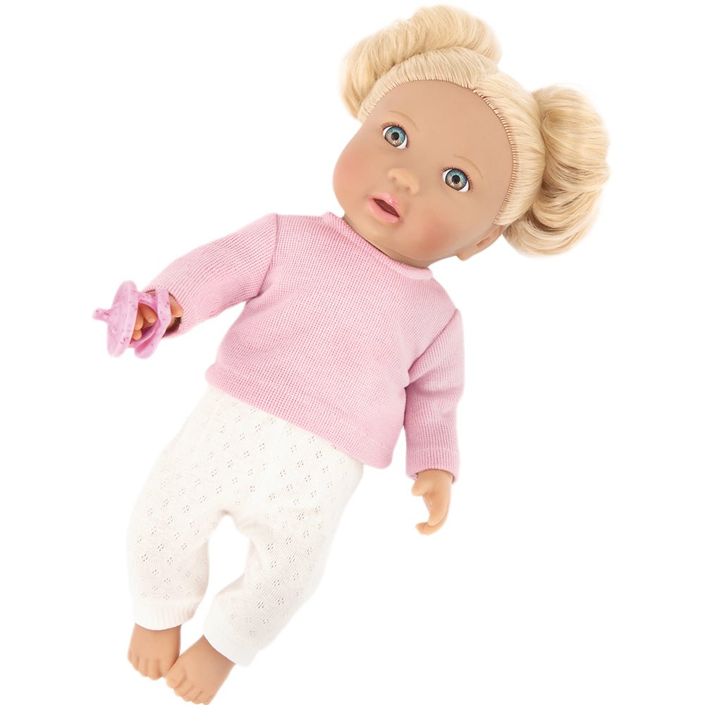 Lullababy Doll with Hair & Light Pink Top - Mastermind Toys___234796