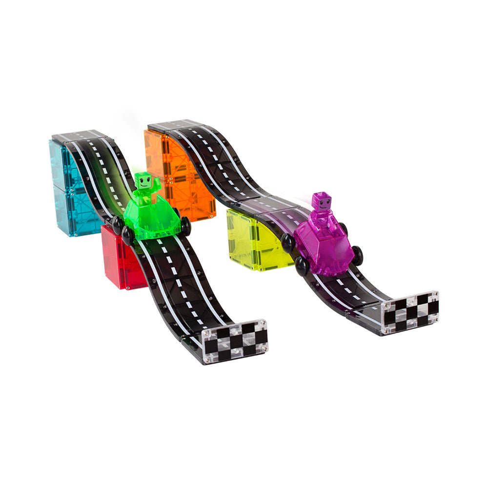 MAGNA - TILES Downhill Duo 40 - Piece Magnetic Construction Set, The ORIGINAL Magnetic Building Brand - Mastermind Toys___231540