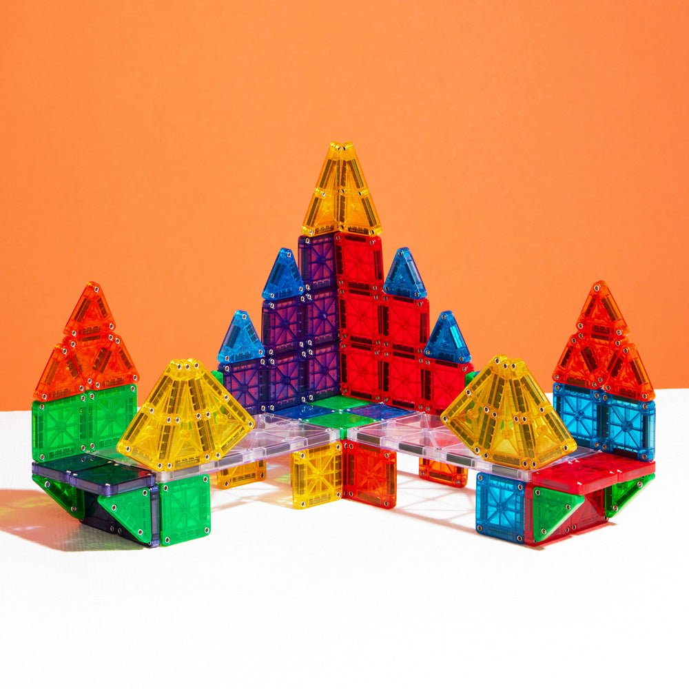 MAGNA - TILES® microMAGS 70 - Piece Deluxe Magnetic Construction Set, The ORIGINAL Magnetic Brand - Mastermind Toys___234359