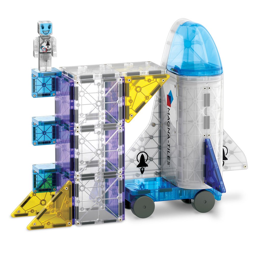 MAGNA - TILES® Space 32 - Piece Magnetic Construction Set, The ORIGINAL Magnetic Building Brand - Mastermind Toys___234357