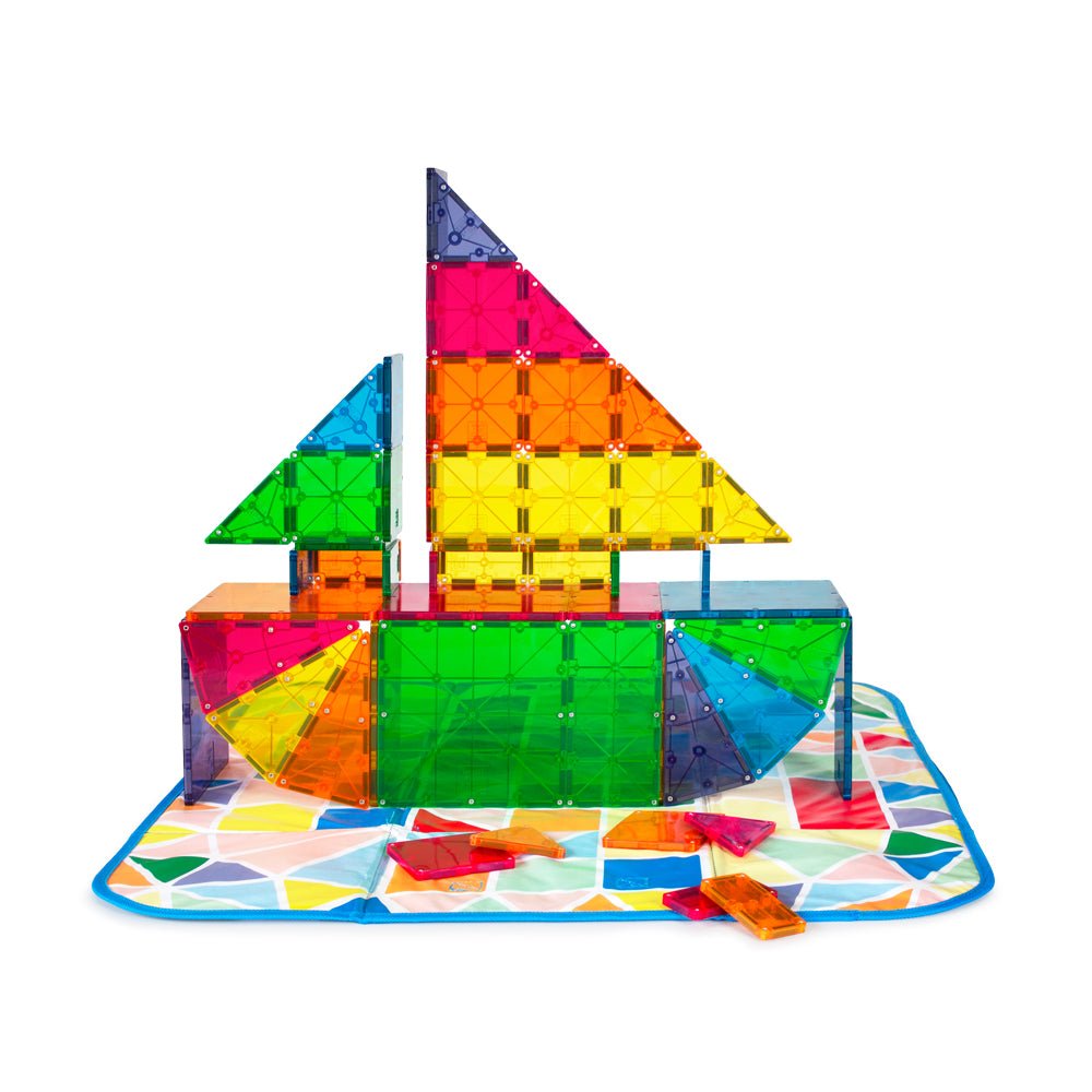 MAGNA - TILES Storage Bin Bundle 84 - Piece Magnetic Construction Set, The MOST COMPLETE Set From The OR - Mastermind Toys___224342