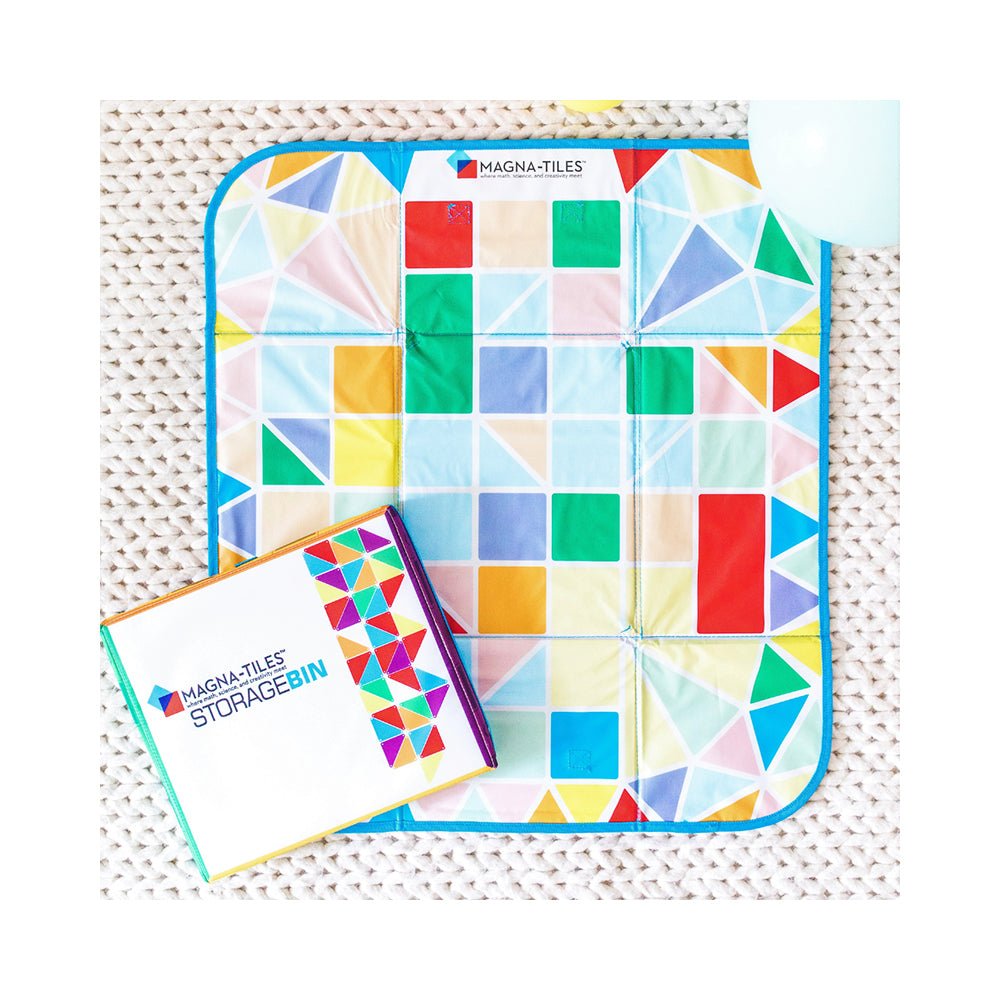 MAGNA - TILES Storage Bin & Interactive Play - Mat, The ORIGINAL Magnetic Building Brand - Mastermind Toys___219262