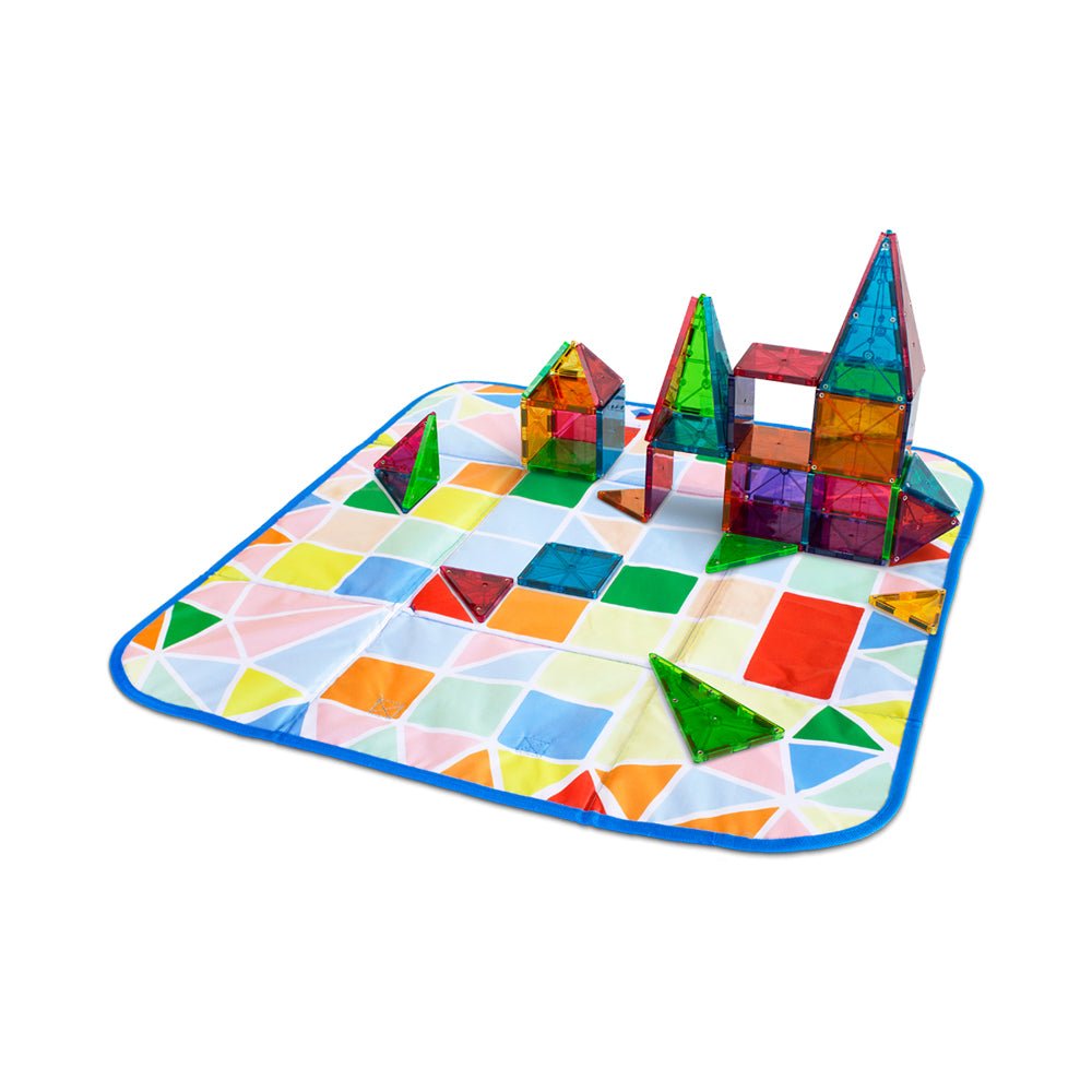 MAGNA - TILES Storage Bin & Interactive Play - Mat, The ORIGINAL Magnetic Building Brand - Mastermind Toys___219262