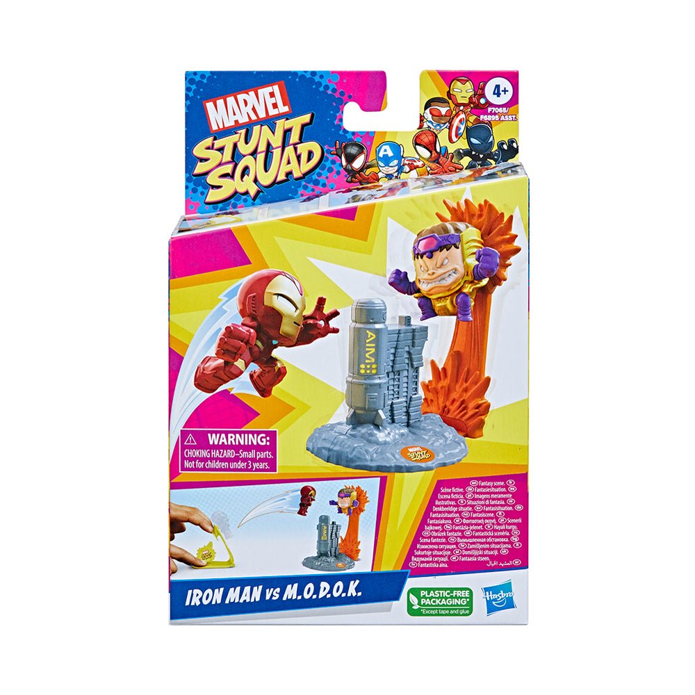 Marvel Stunt Squad Iron Man vs. MODOK Play Set - Mastermind Toys___228649