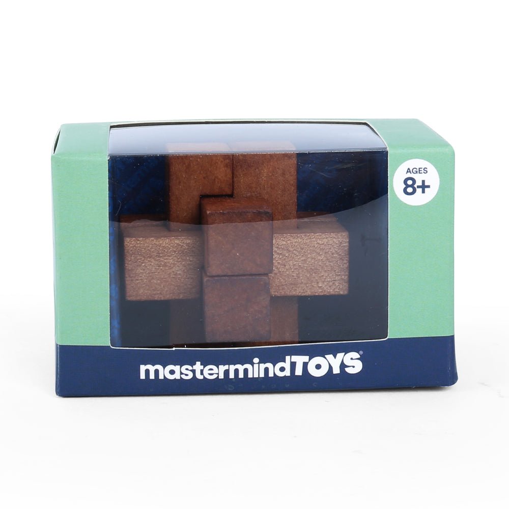 Mastermind Toys 3D Mini Wooden Classic Cross Puzzle - Mastermind Toys___110311