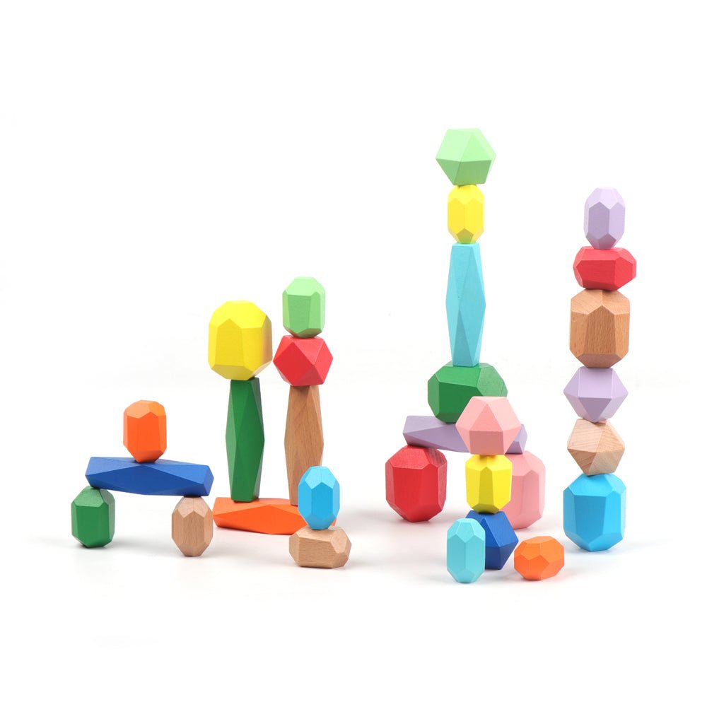 Mastermind Toys Baby Stacking Wooden Rocks - 30 Piece Set - Mastermind Toys___227175