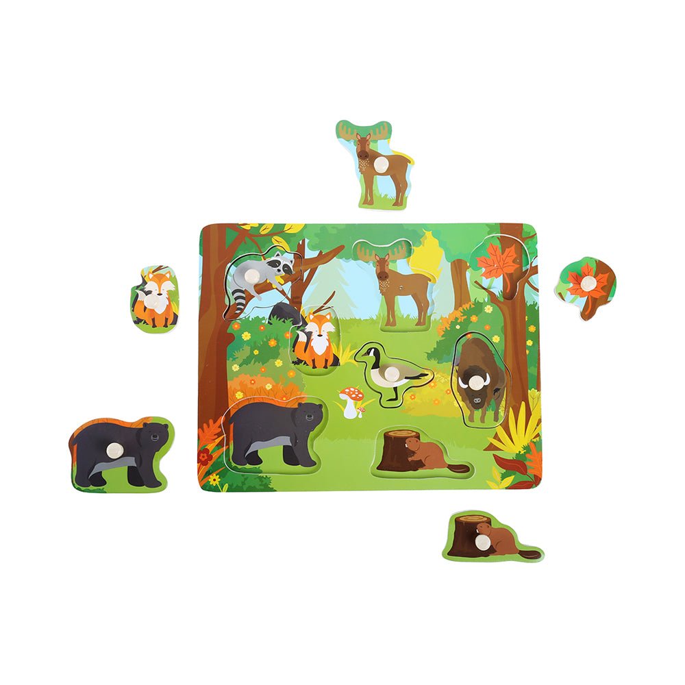 Mastermind Toys Baby Wooden Canadian Woodland Insert Puzzle - Mastermind Toys___228410