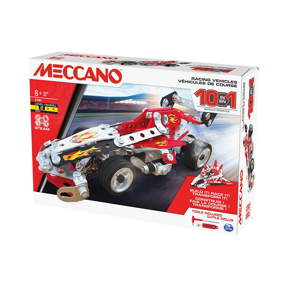 Meccano 10 in 1 Racing Vehicles Model Set - Mastermind Toys___220701