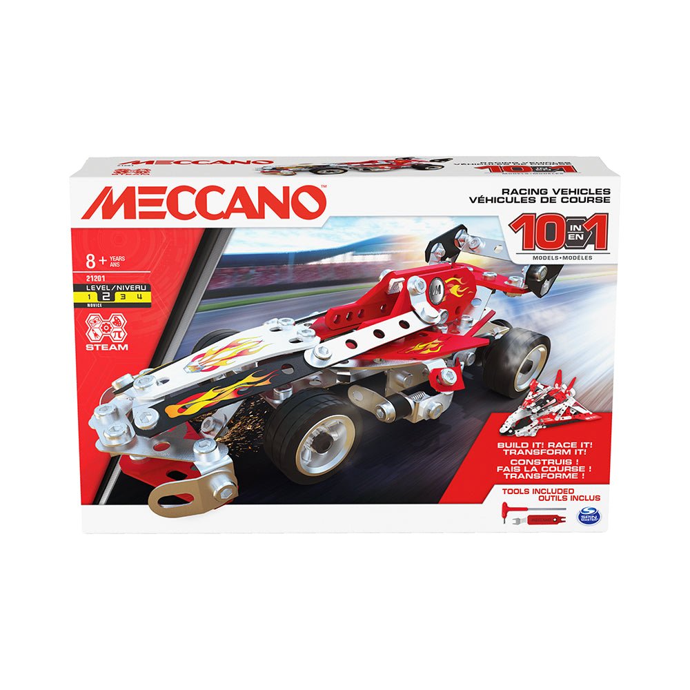 Meccano 10 in 1 Racing Vehicles Model Set - Mastermind Toys___220701