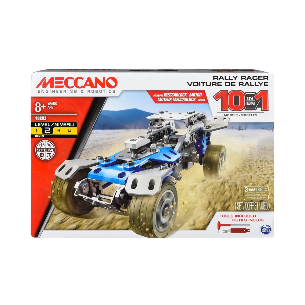 Meccano 10 - in - 1 Rally Racer Building Kit - Mastermind Toys___210152