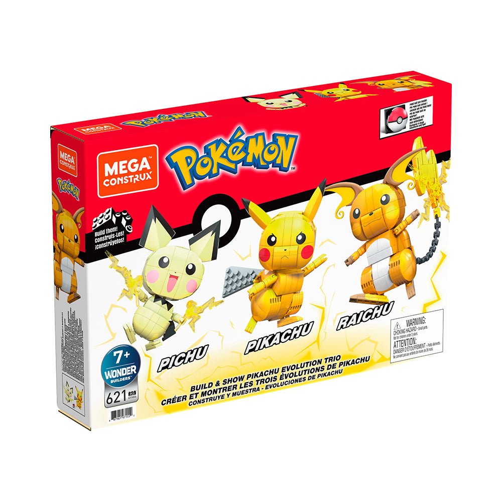 Mega Construx Pokémon Build & Show Pikachu Evolution Trio - Mastermind Toys___222422