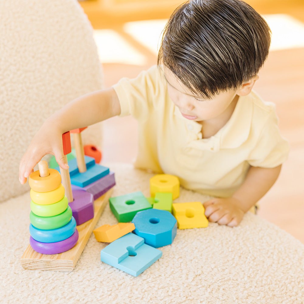 Melissa & Doug Geometric Stacker - Mastermind Toys___234445