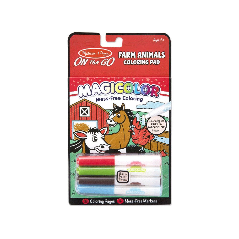 Melissa & Doug Magicolour Colouring Pad Farm Animals - Mastermind Toys___143540